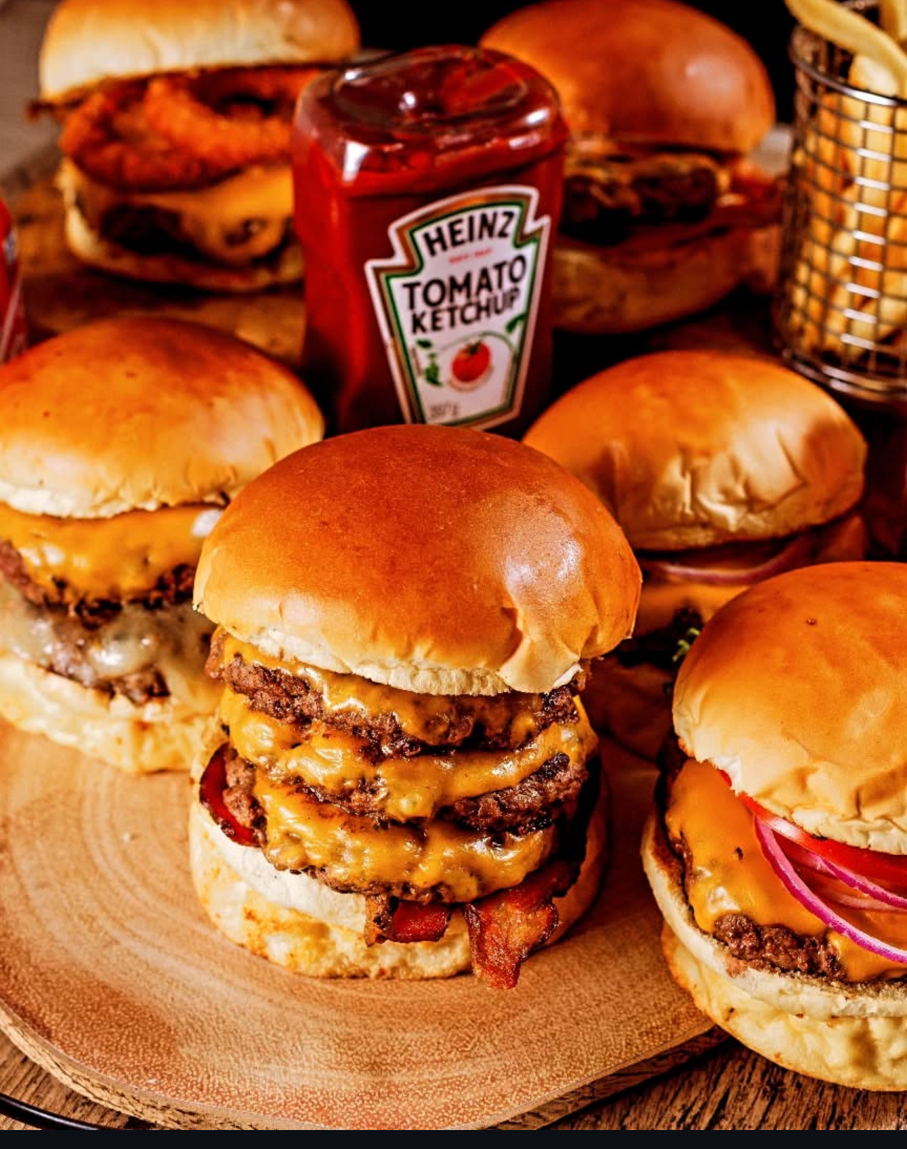 4 Brasa Duplo Bacon + Batata 500g + Refrigerante 2L